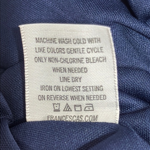 Miami Blue and White V-Neck Sleeveless Mini Sundress - Picture 7 of 8